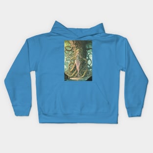 The Princess of the sea, in a forest Kids Hoodie